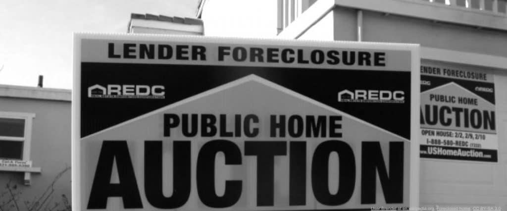 Foreclosed Home Sign